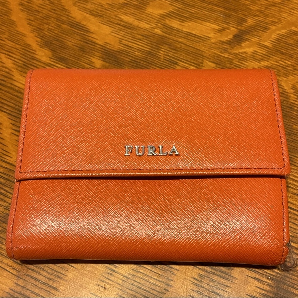 Orange FURLA wallet
